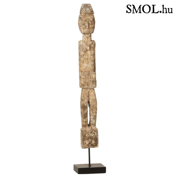 smol.hu - naya, nagyméretű  fa szobor tartón, 54 cm termékképe