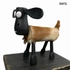 Kép 5/7 - smol.hu - , bőrrel borított, fa bárány figura, 32 cm